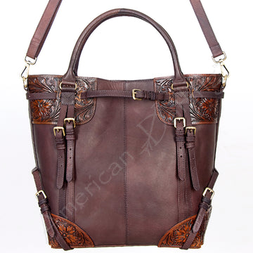 American Darling Tote Hand Tooled Genuine Leather Western Women Bag Handbag Purse | Travel Bags College Casual